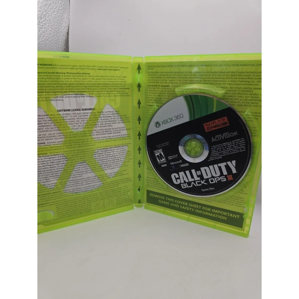 Call of Duty: Black Ops III by Activision Xbox 360 Shooter Multiplayer Zombies M